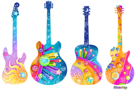 pop art guitars